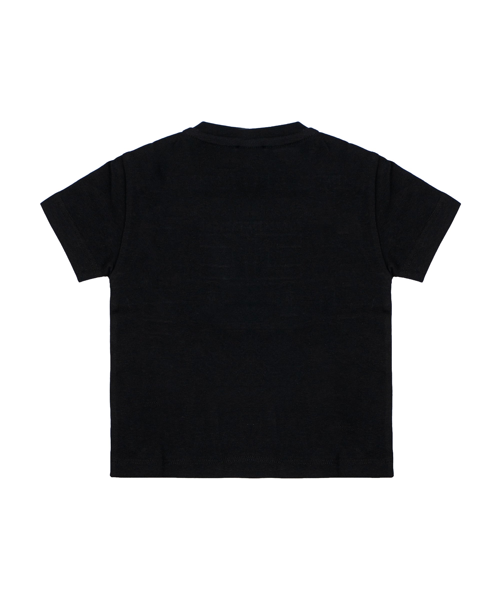 Elisabetta Franchi La Mia Bambina T-Shirt Nero con Logo Ricamato per Bambine