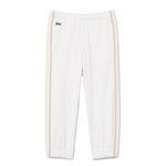 Lacoste Kids Pantalone Bianco e Beige con Logo per Bambini