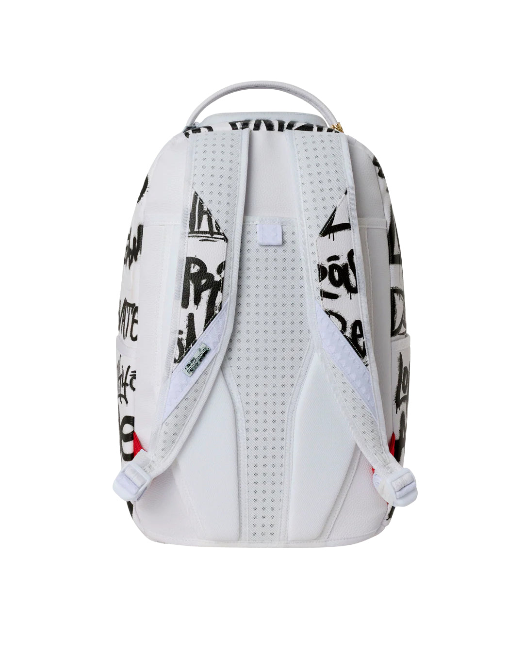 Sprayground Kids Zaino Think On It Bianco con Stampa Graffiti Neri