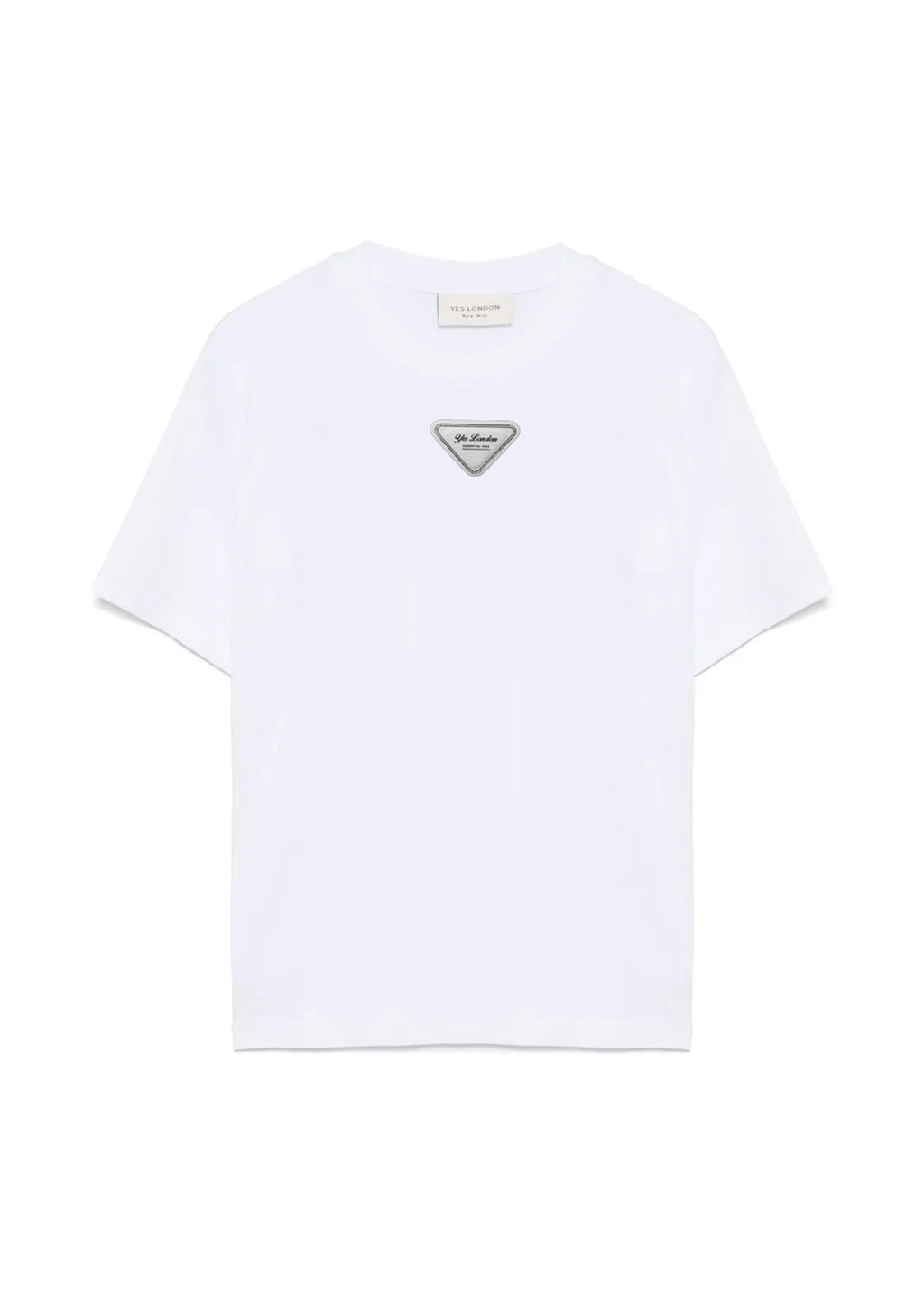 Yes London T-shirt Bianca con Patch per Bambini