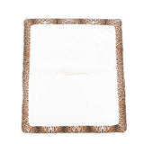 Roberto Cavalli Kids Coperta Culla Animalier con Logo Ricamato per Neonate