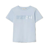 Twinset Kids T-Shirt Cielo con Logo per Bambine