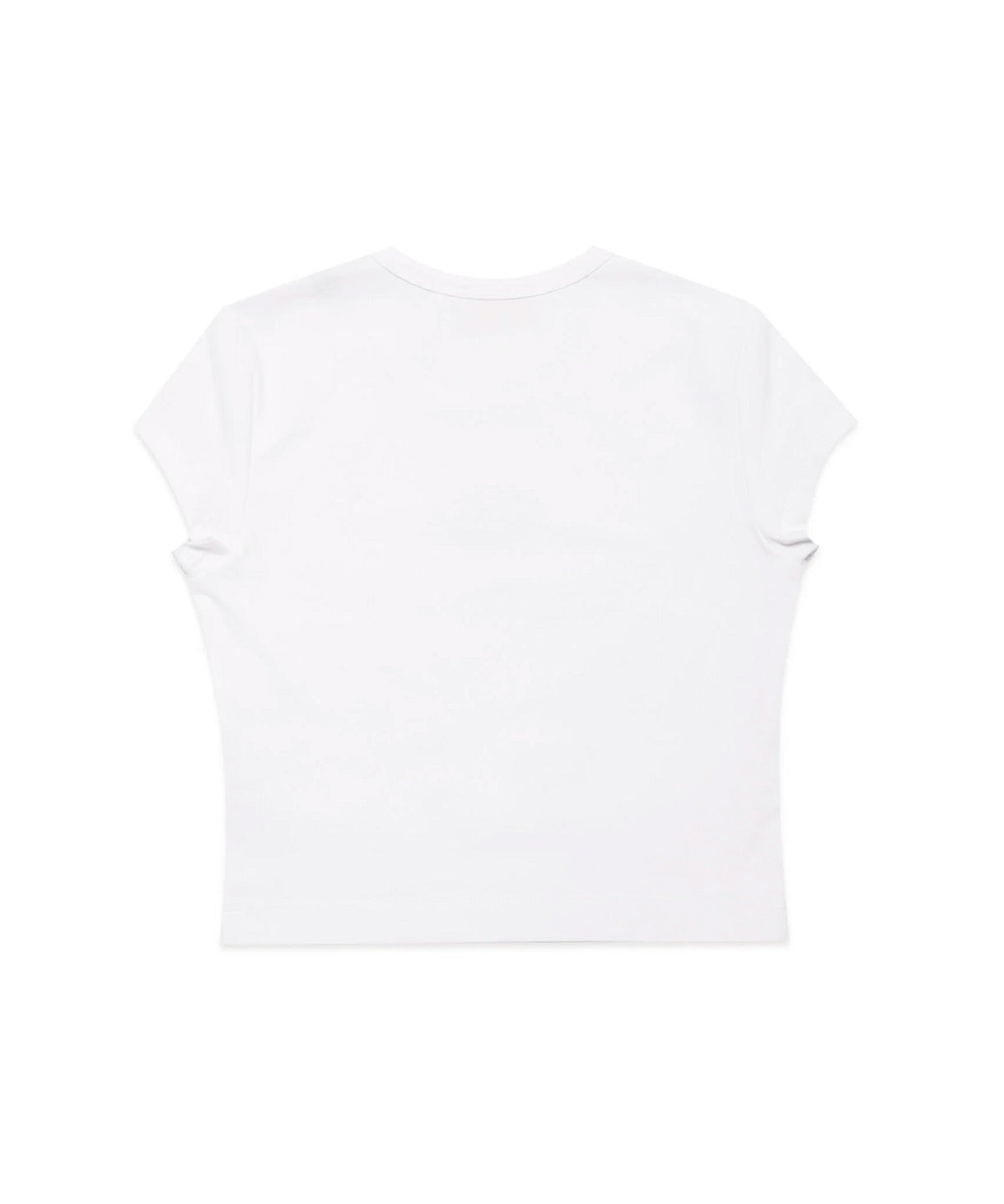 Diesel Kids T-Shirt Bianca con Logo Oval D per Bambine