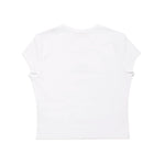 Diesel Kids T-Shirt Bianca con Logo Oval D per Bambine