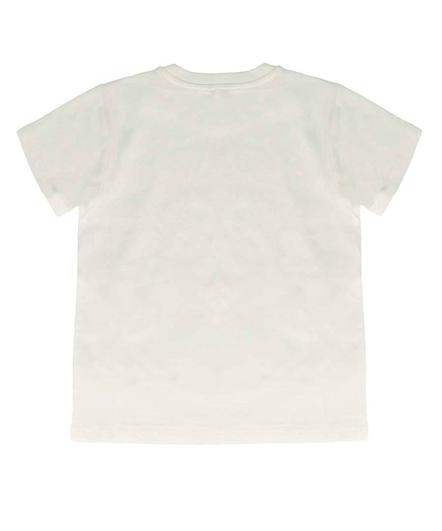 Vicolo Kids T-Shirt Off-White con Stampa per Bambine