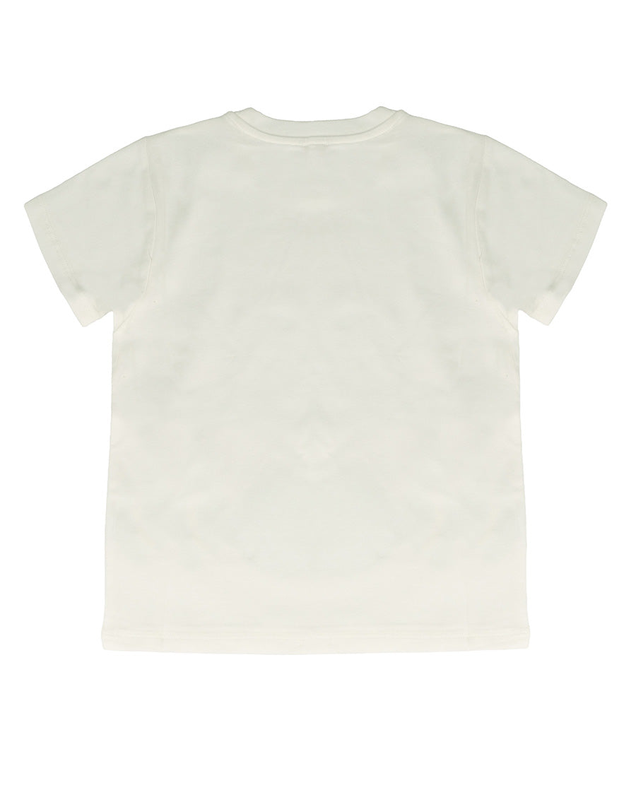Vicolo Kids T-Shirt Off-White con Stampa per Bambine