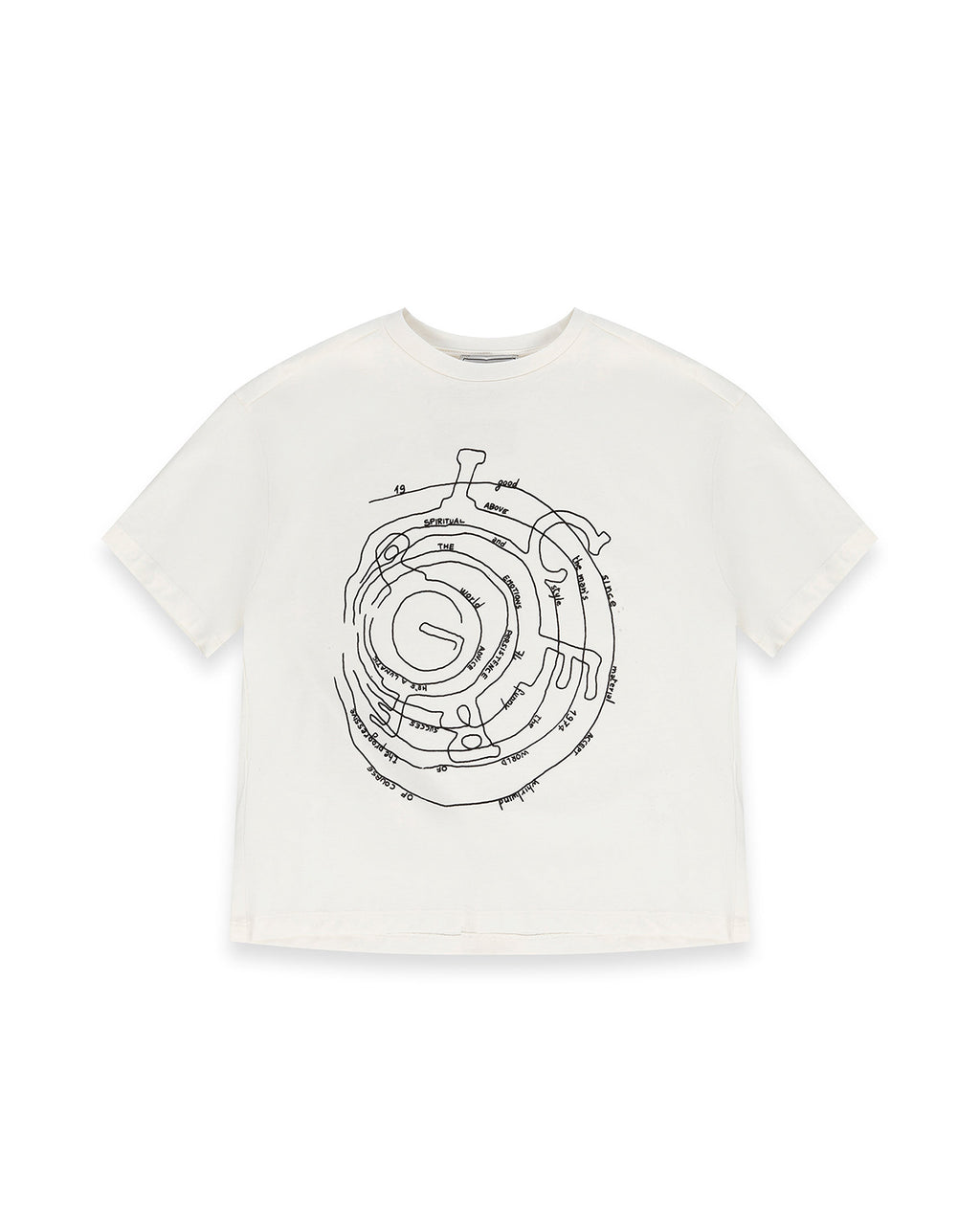 Iceberg Kids T-Shirt OFF White Girocollo con Stampa per Bambini