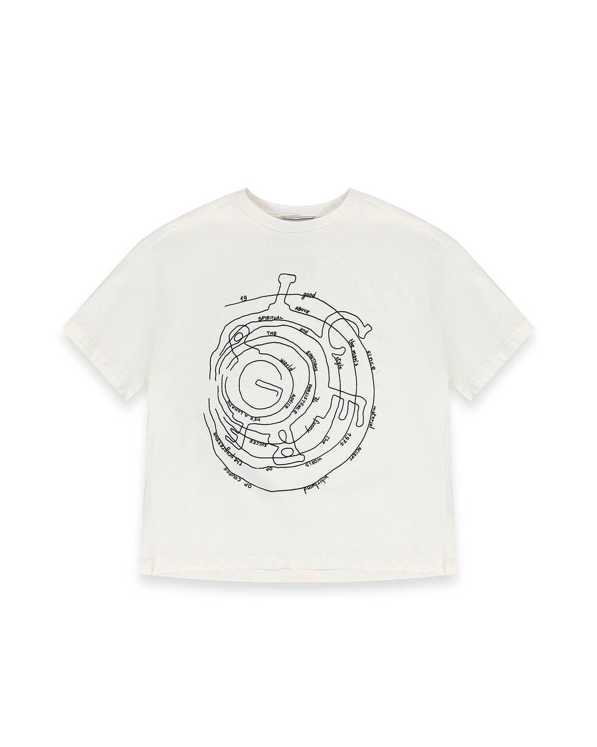 Iceberg Kids T-Shirt OFF White Girocollo con Stampa per Bambini