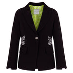 Pinko Kids Giacca Nera con Logo (fronte)