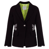 Pinko Kids Giacca Nera con Logo (fronte)