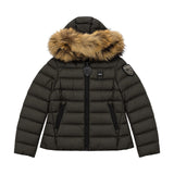 Blauer Kids Piumino con Cappuccio e Pelliccia per Bambine