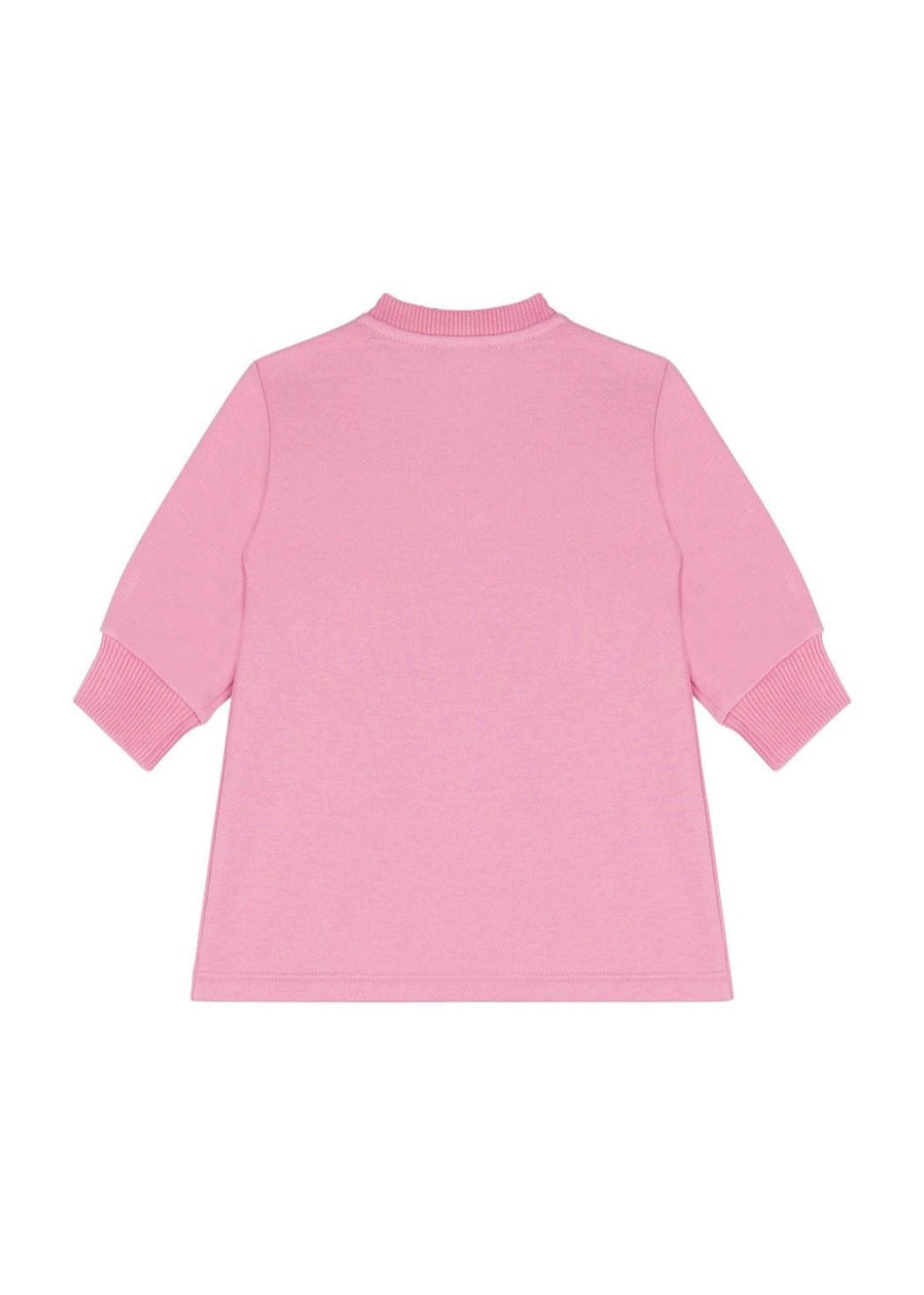 Moschino Kids Abito Rosa con Stampa per Neonate (retro)