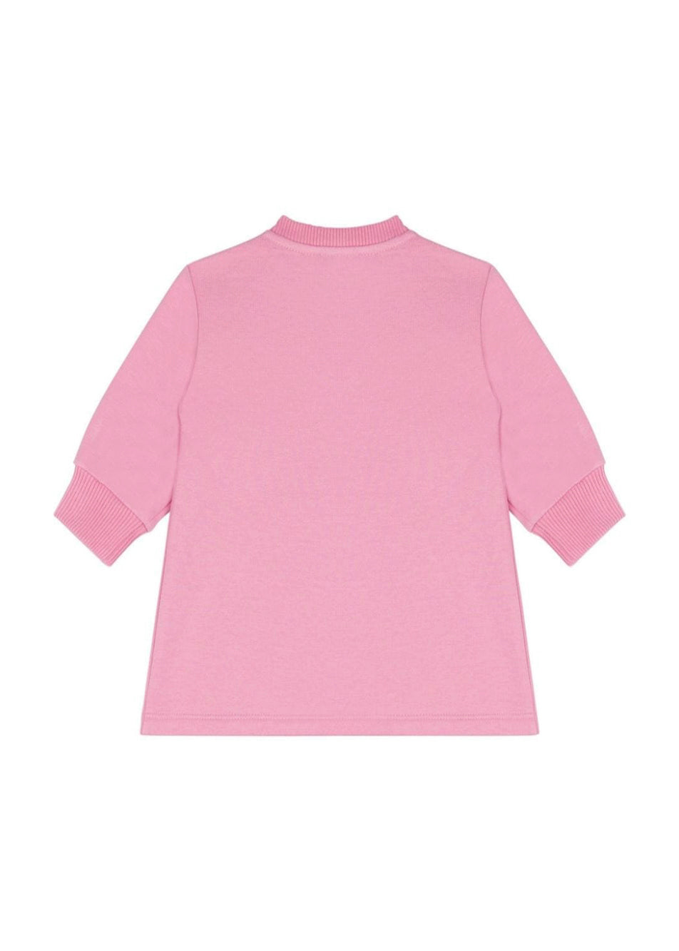 Moschino Kids Abito Rosa con Stampa per Neonate (retro)