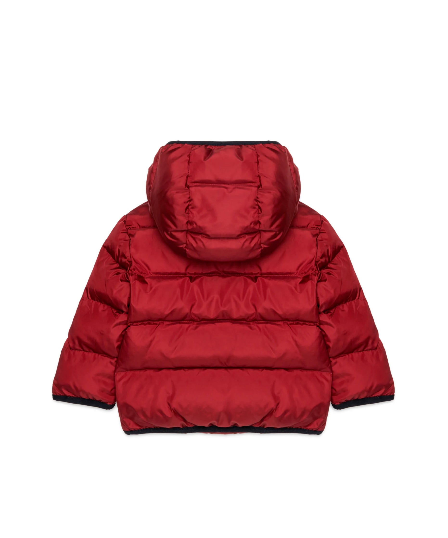 Diesel Kids Piumino Bordeaux con Cappuccio e Logo Oval per Neonate