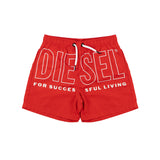 Diesel Kids Costume Rosso con Maxi Logo per Bambini