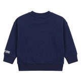 Moschino Kids Felpa Blu Navy Stampa Orso Tasca per Neonati