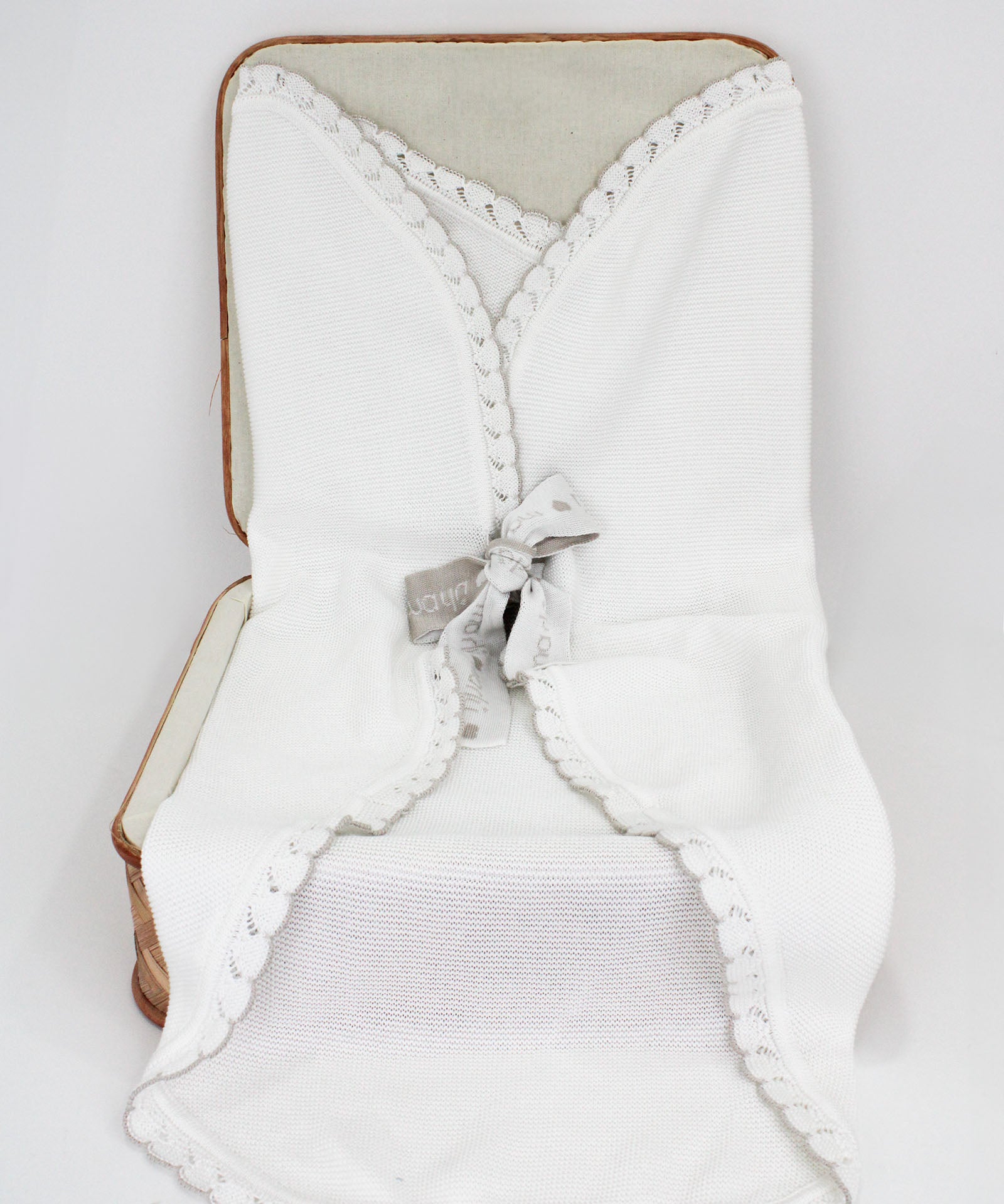 Marlù Coperta Bianco Noce per Neonati