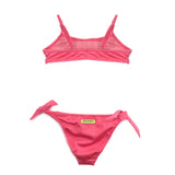 4Giveness Costume Bikini a Fascia Shine Glam Rosa per Bambine