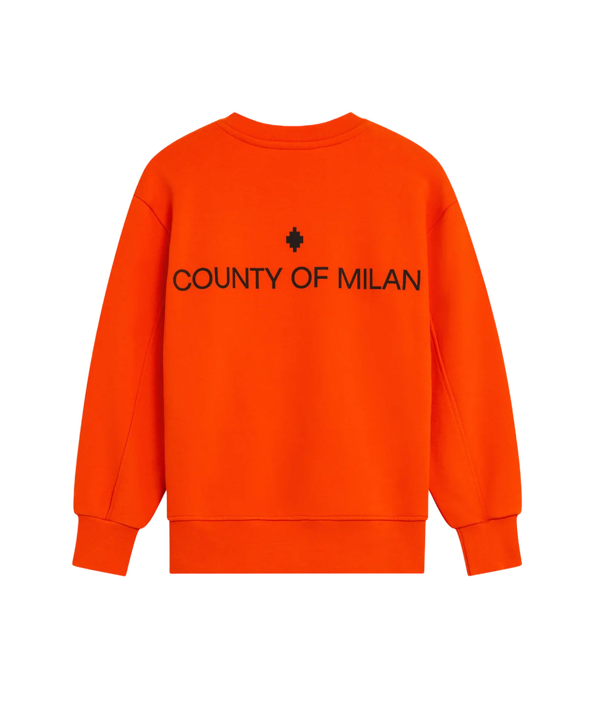Marcelo Burlon County Of Milan Kids Felpa Girocollo Orange Unisex per Bambin