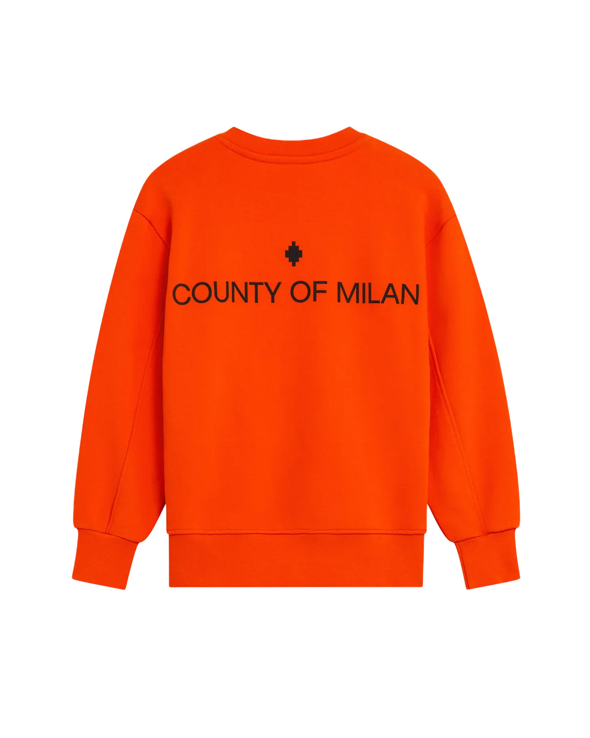 Marcelo Burlon County Of Milan Kids Felpa Girocollo Orange Unisex per Bambin