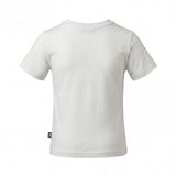 Daniele Alessandrini Kids T-Shirt Bianco con Targhetta Logo per Bambini