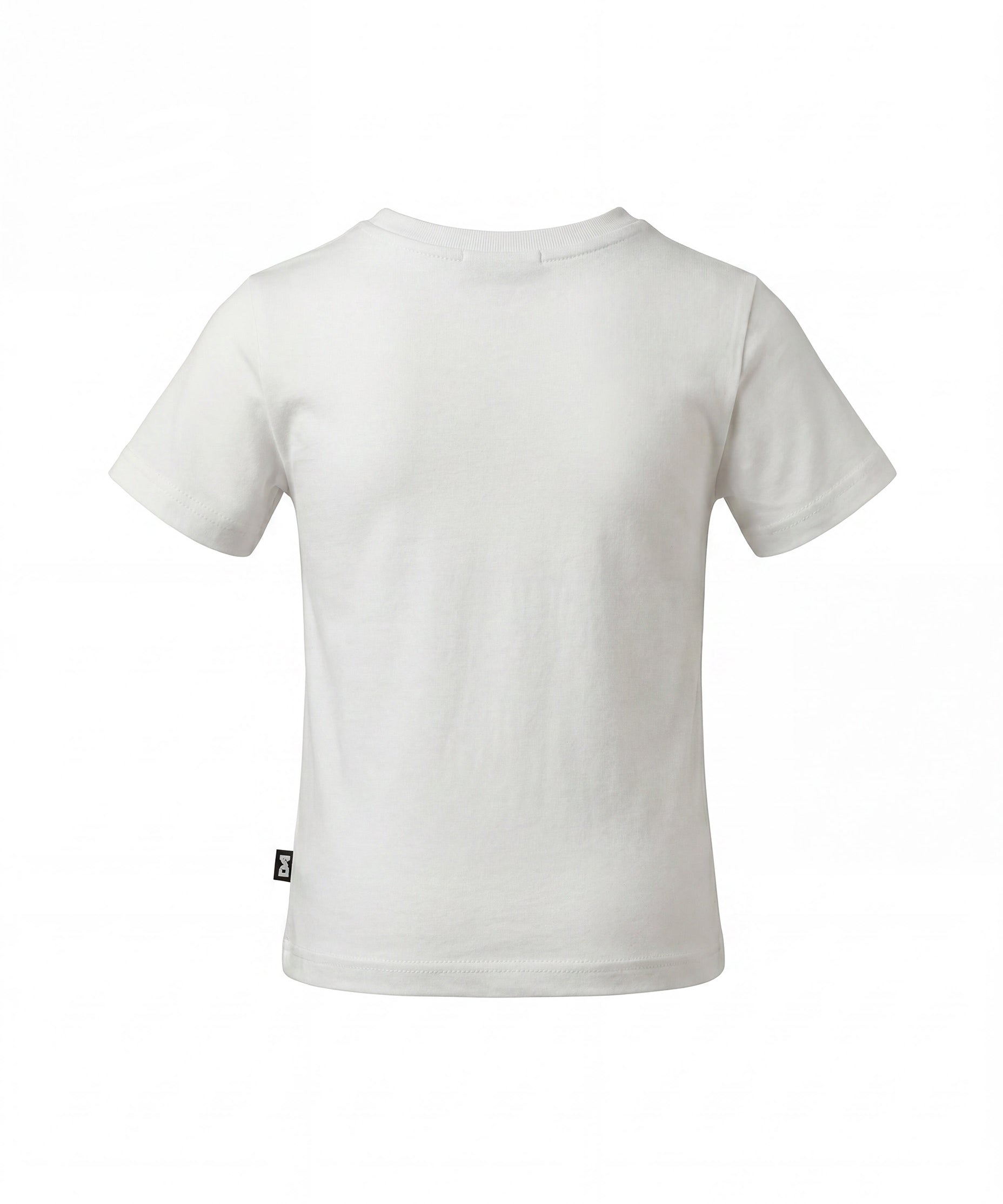 Daniele Alessandrini Kids T-Shirt Bianco con Targhetta Logo per Bambini