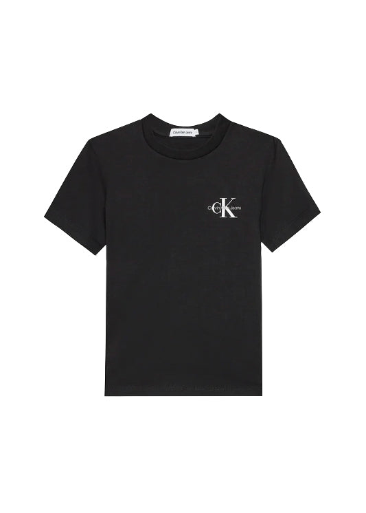 Calvin Klein Kids T-Shirt Nera con Stampa per Bambini