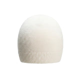 Blumarine Kids Cappellino panna con Ricamo Logo per Neonate