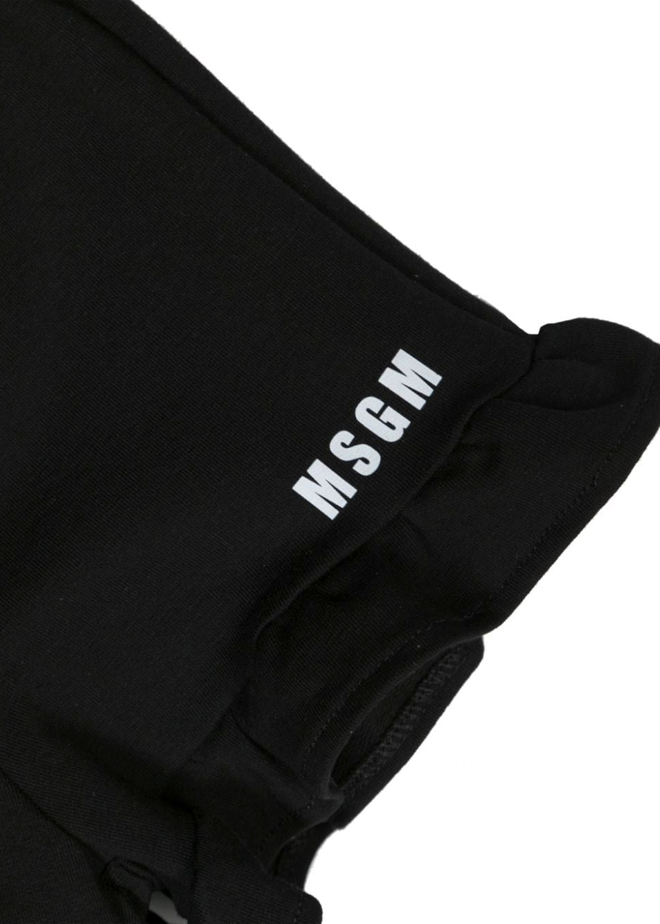 MSGM Kids Completo T-shirt e Short Bianco/Nero per Neonate