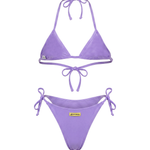 4giveness Kids Bikini Triangolo Lilla con Pailettes per Bambine