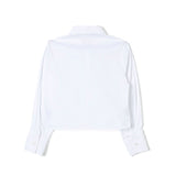 Pinko Kids Camicia Bianca Crop per Bambine (retro)