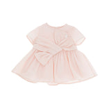 Elisabetta Franchi La Mia Bambina Abito Rosa con Fiocco per Neonate