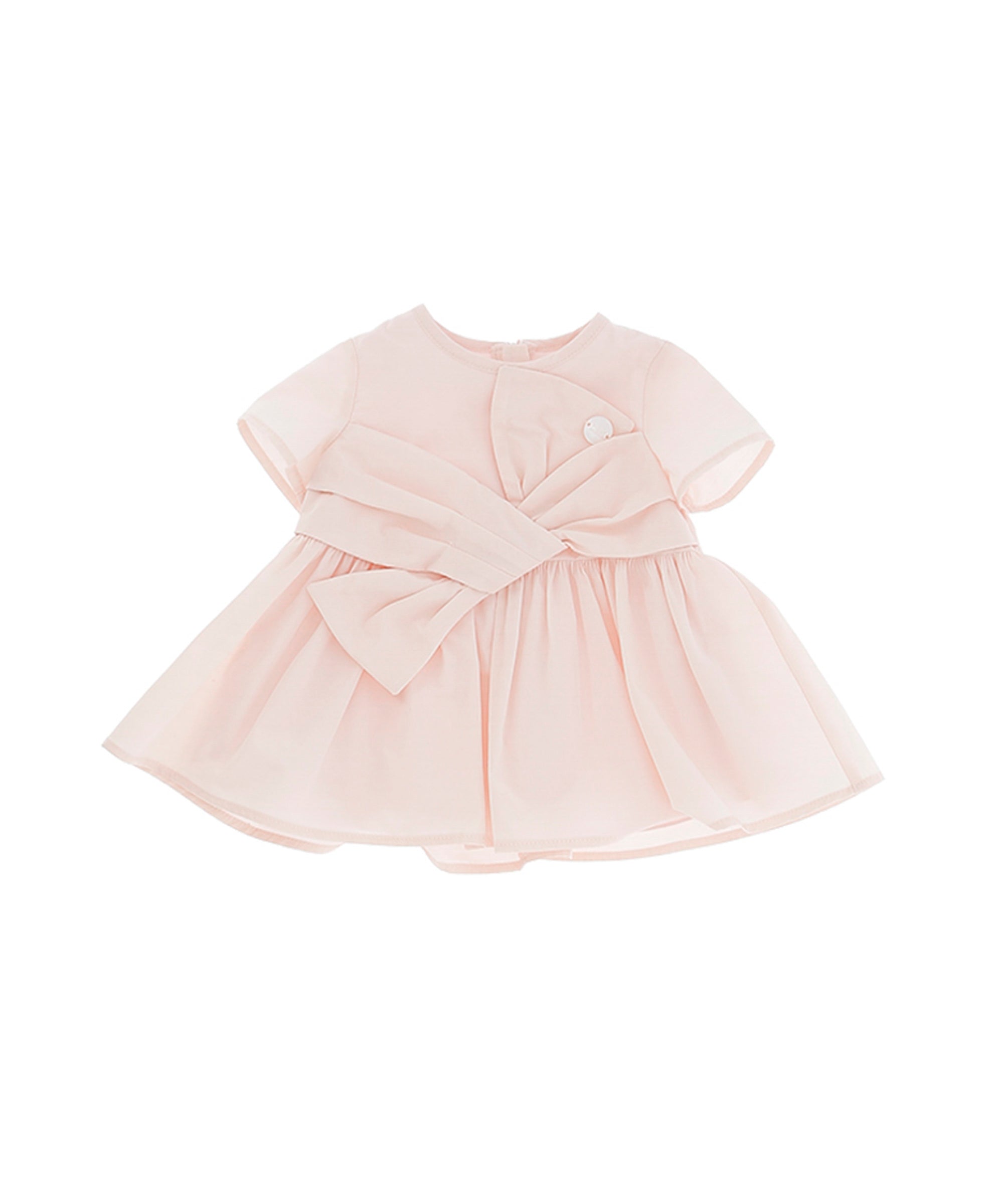 Elisabetta Franchi La Mia Bambina Abito Rosa con Fiocco per Neonate