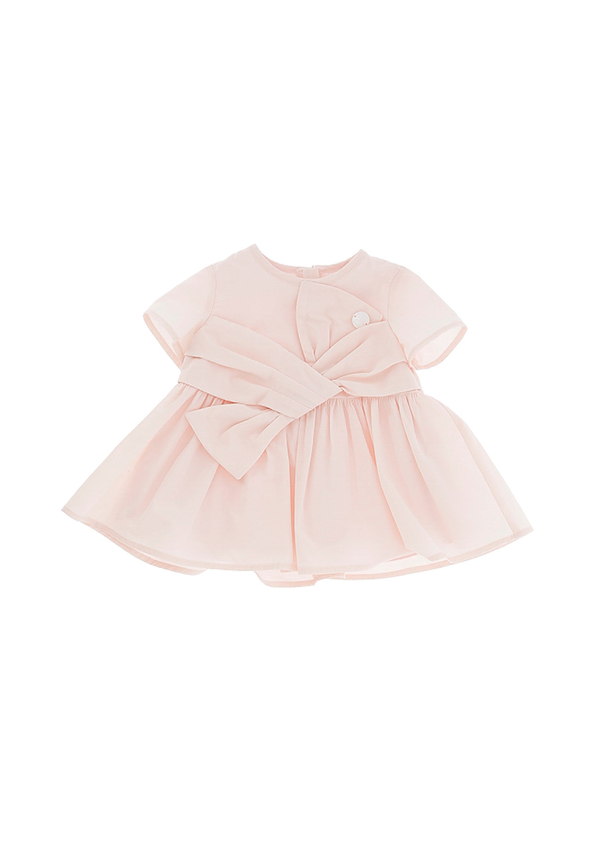 Elisabetta Franchi La Mia Bambina Abito Rosa con Fiocco per Neonate