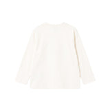 Moschino Kids Maglia Panna a Maniche Lunghe con Stampa Teddy Bear e Logo per Neonati e Neonate
