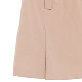 MSGM Kids Gonna Cammello con Logo Lettering Oro per Bambine