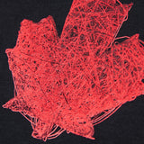 Dsquared2 Kids T-shirt Nera con Stampa Logo Foglio D'acero con Bottoni Apertura Spalla per Neonati