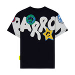 Barrow Kids T-shirt Nera con Stampa Logo per Bambini (retro)