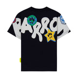 Barrow Kids T-shirt Nera con Stampa Logo per Bambini (retro)