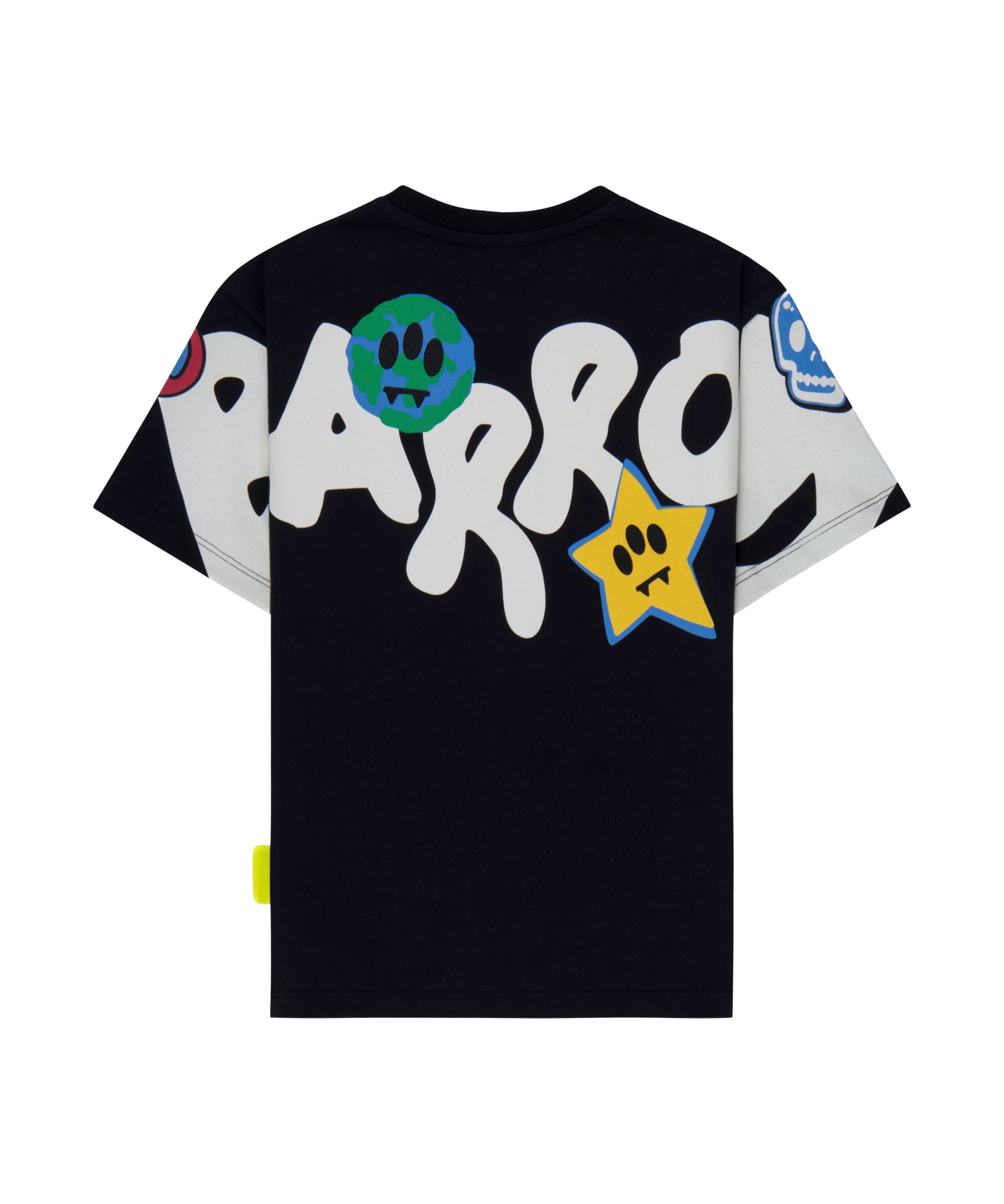 Barrow Kids T-shirt Nera con Stampa Logo per Bambini (retro)