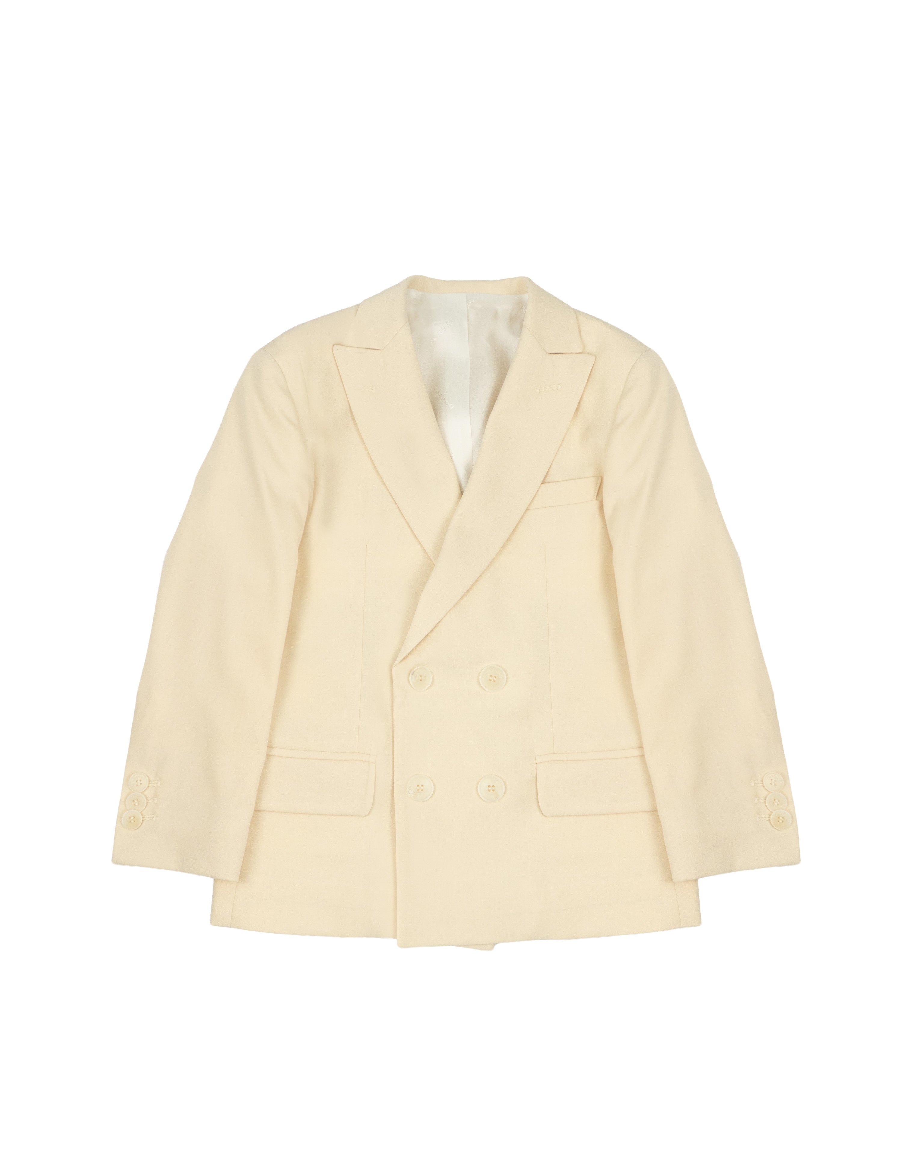 I'M Brian Kids Giacca Doppiopetto Beige per Bambini