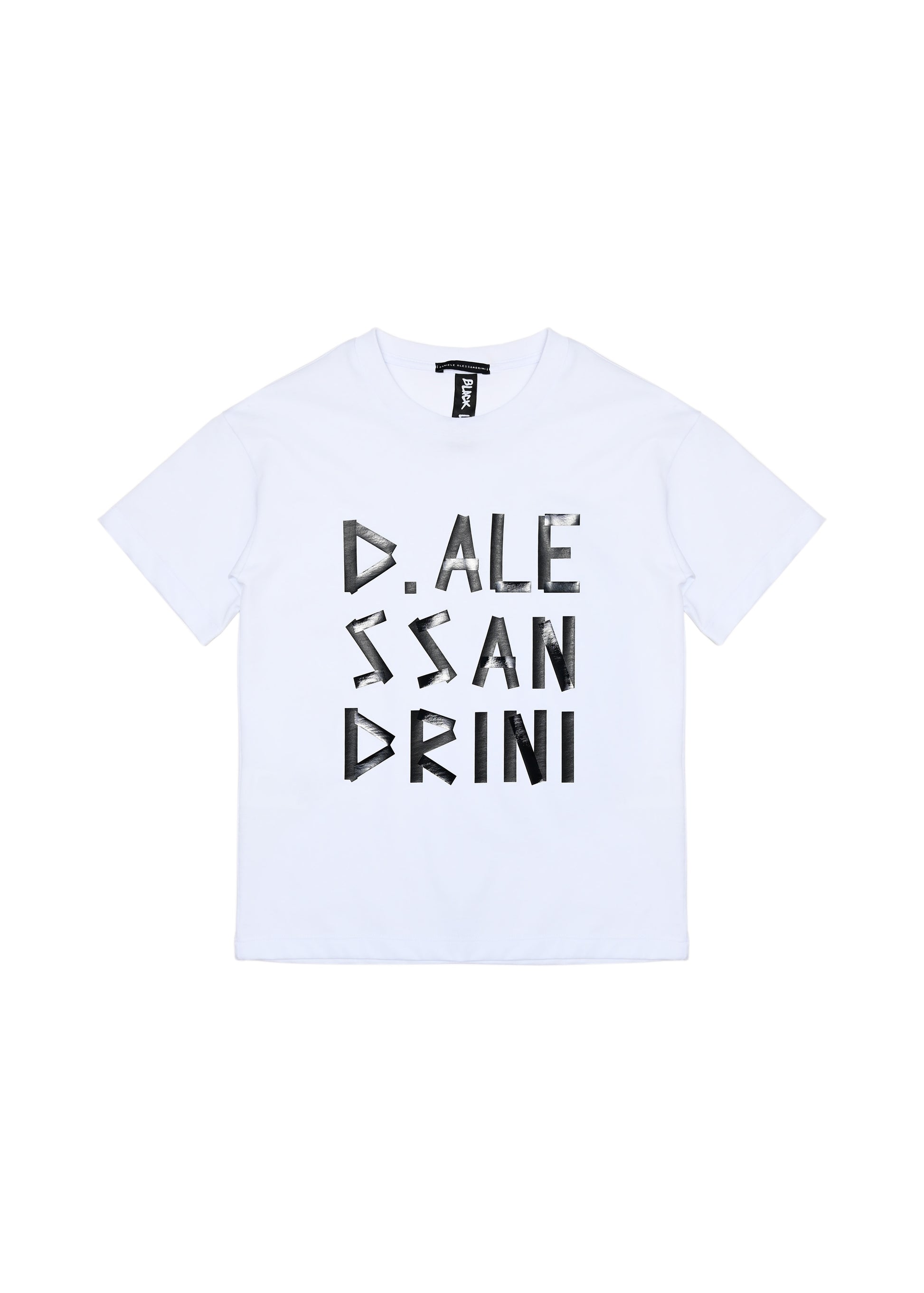 Daniele Alessandrini T-shirt Bianca con Logo per Bambini