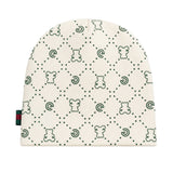 Gabriella Gucci Kids Cappello Bianco e Verde All-Over per Neonati