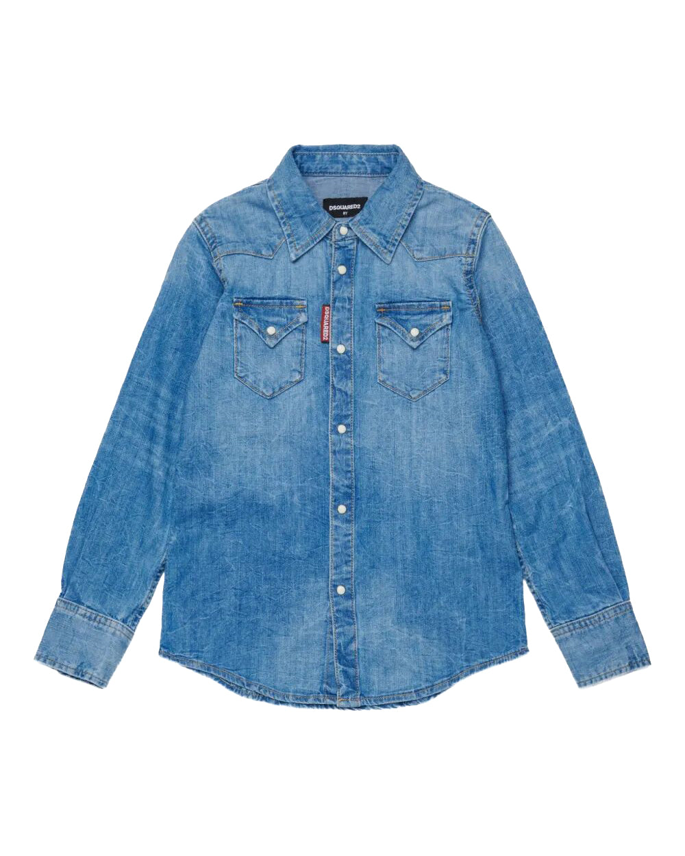 Dsquared2 Kids Camicia in Jeans per Bambini