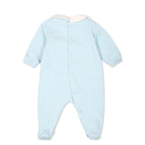 Moschino Kids Tutina Cielo con Stampa Logo Teddy Bear per Neonati(retro)