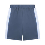 Gcds Kids Bermuda Blu Notte e Bianco con Logo per Bambini