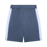 Gcds Kids Bermuda Blu Notte e Bianco con Logo per Bambini