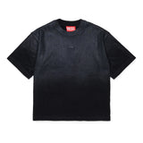 Diesel Kids T-Shirt Nero con Logo Oval-D Unisex