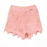 Twinset Kids Short in Pizzo Rosa per Neonate