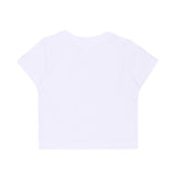 Moschino Kids T-Shirt Bianco con Logo Teddy Bear per Neonati